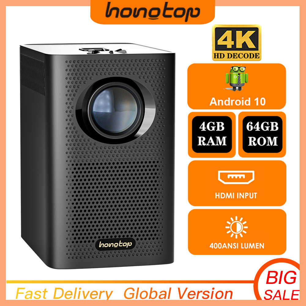 HONGTOP S30MAX Ʈ 4K ȵ̵  ޴ 10.0 , Ȩ þ ,  ̴ , 1080P, 4GB, 64GB